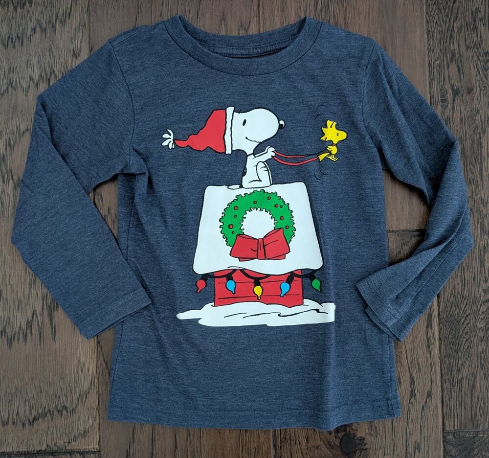 Jumping Beans Snoopy Christmas Long Sleeve Shirt